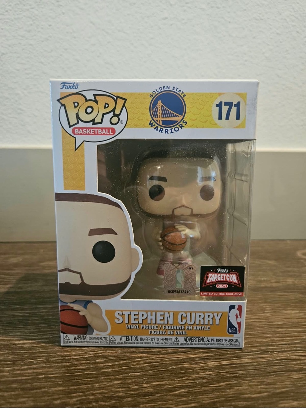 Stephen Curry Funko Pop/Golden State Warriors/#171/new/original packed.